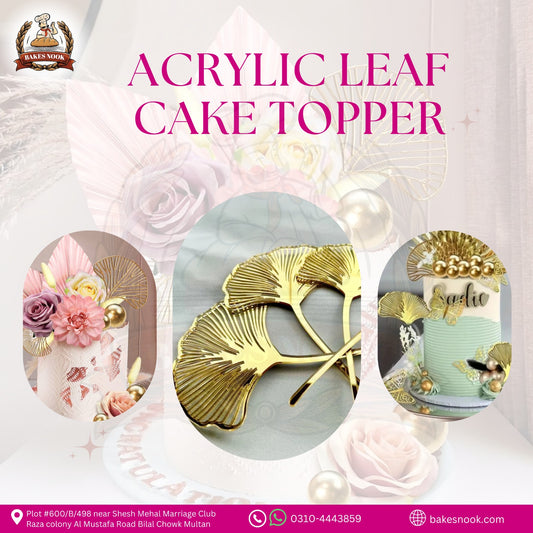 LEAF ACRYLIC TAG 5 PCS