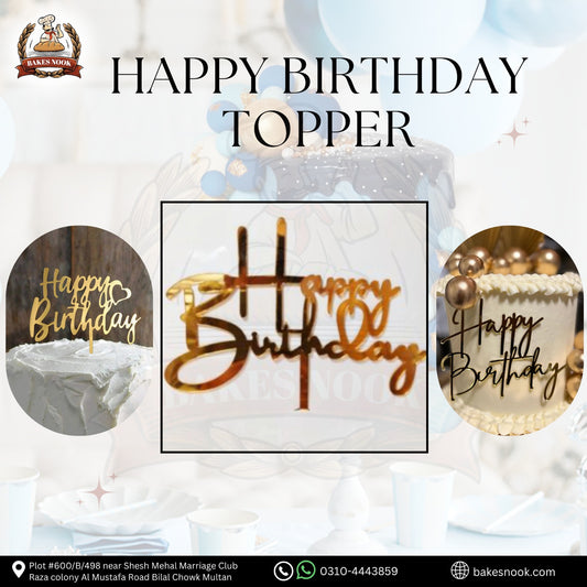 HBD ACRYLIC CAKE TOOPER