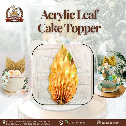 PALM LEAF CAKE DECOR