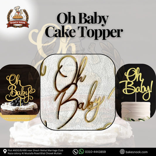 OH BABY CAKE TAG