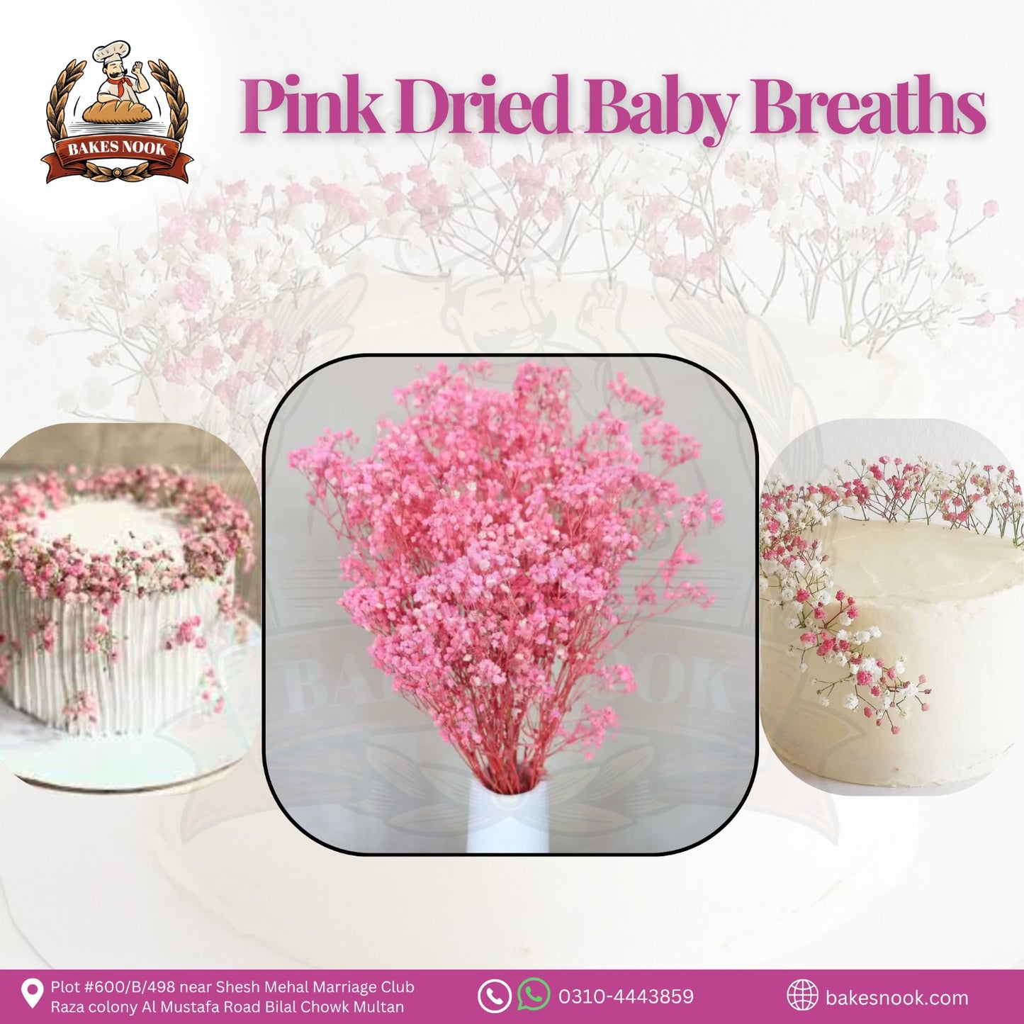 PINK DRIED BABY BREATH