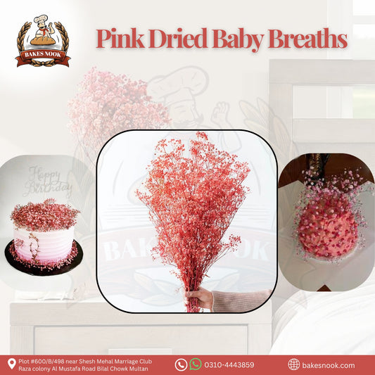 PINK DRIED BABY BREATH