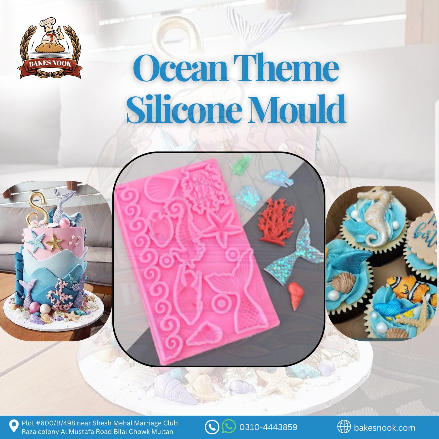OCEAN THEME SILICONE MOULD