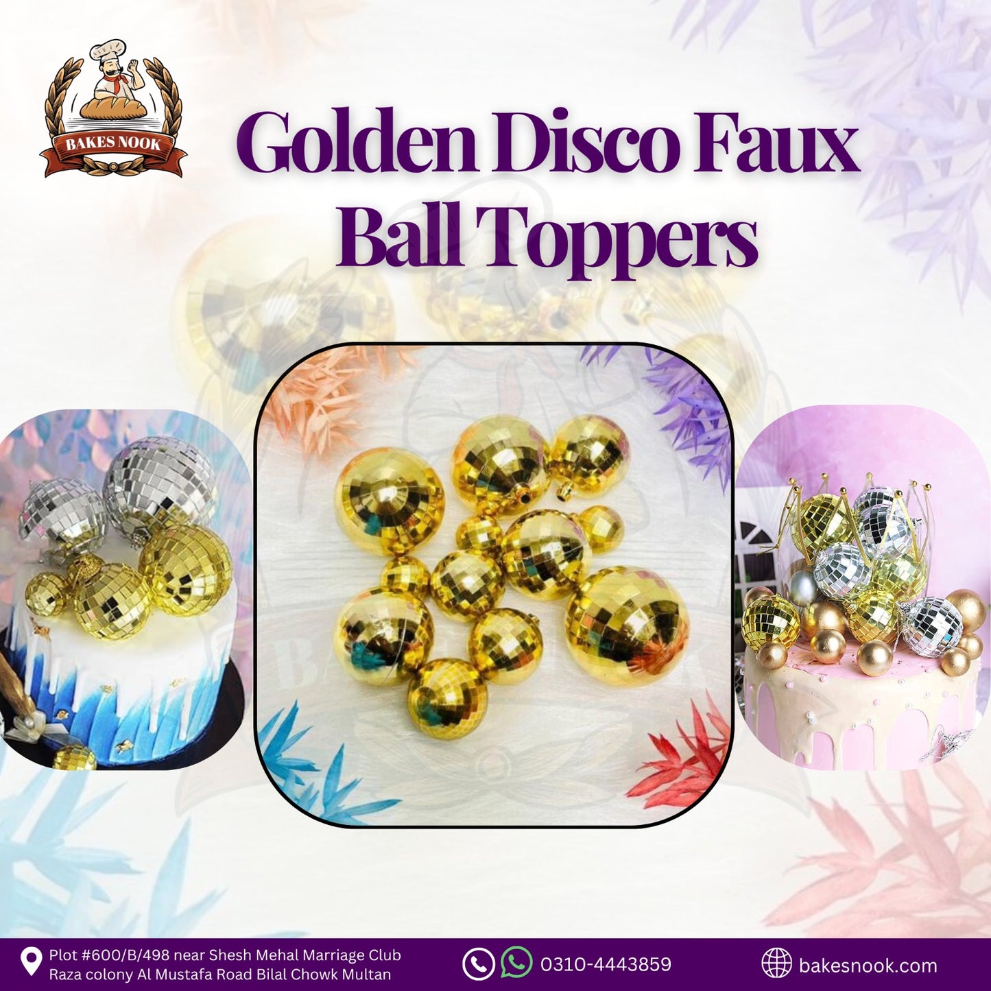 GOLDEN DISCO FAUX BALL