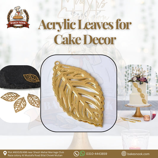 ACRYLIC LEAF TAG 5PCS