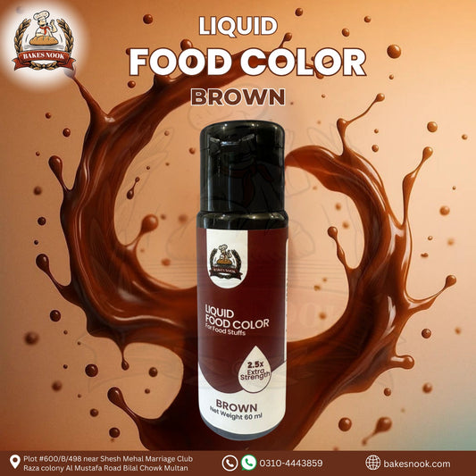 Brown Liquid Food Color 60ml