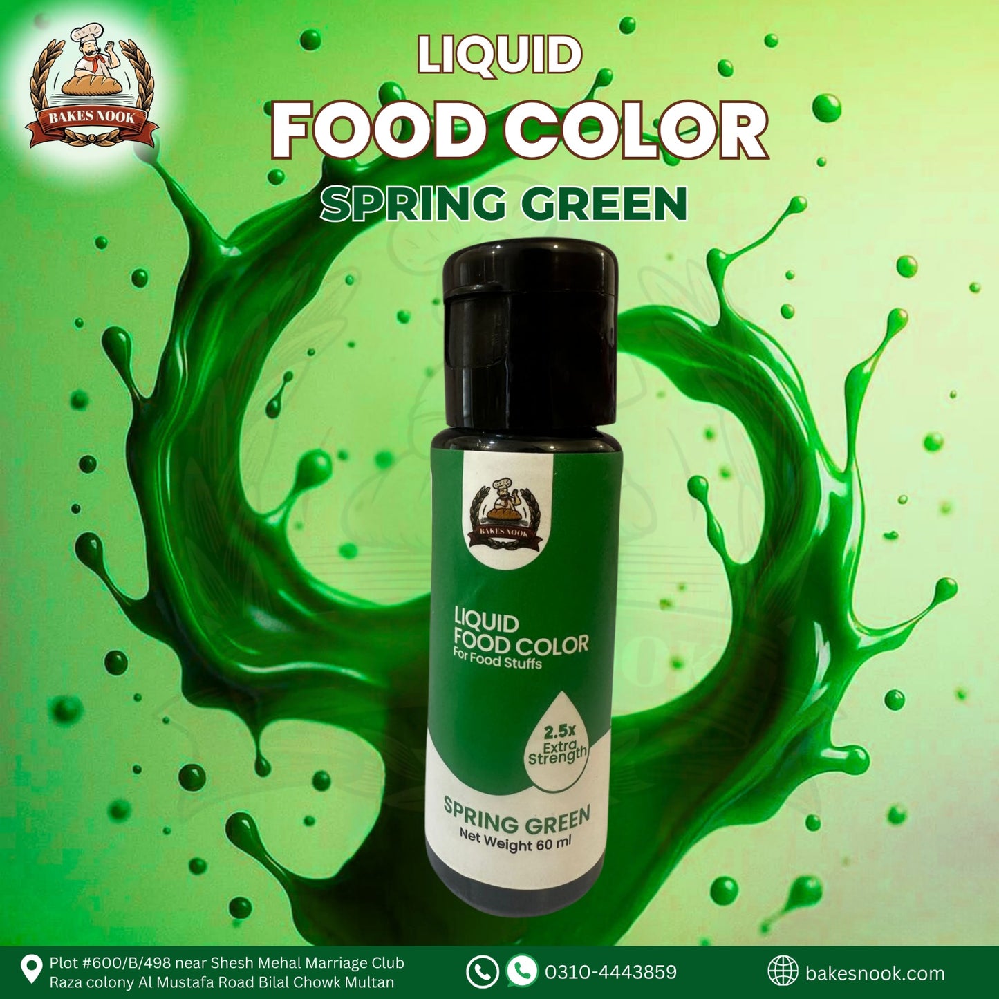 Spring Green Liquid Food Color 60ml