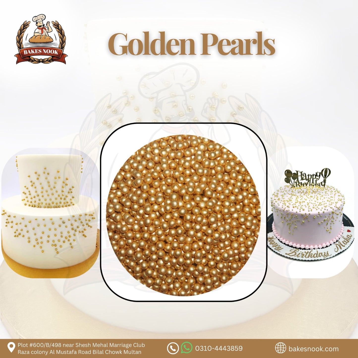 IMPORTED GOLDEN PEARLS 40GM (MEDIUM )