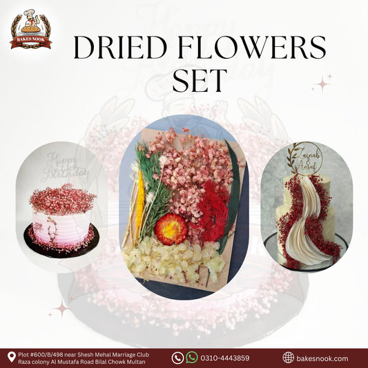 DRIED FLOWER CAKE THEME MULTI
