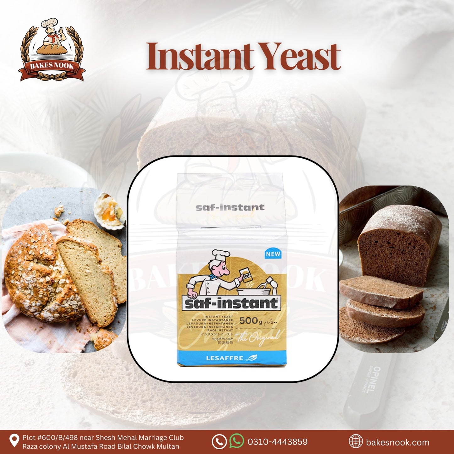 SAF INSTANT YEAST 500GM