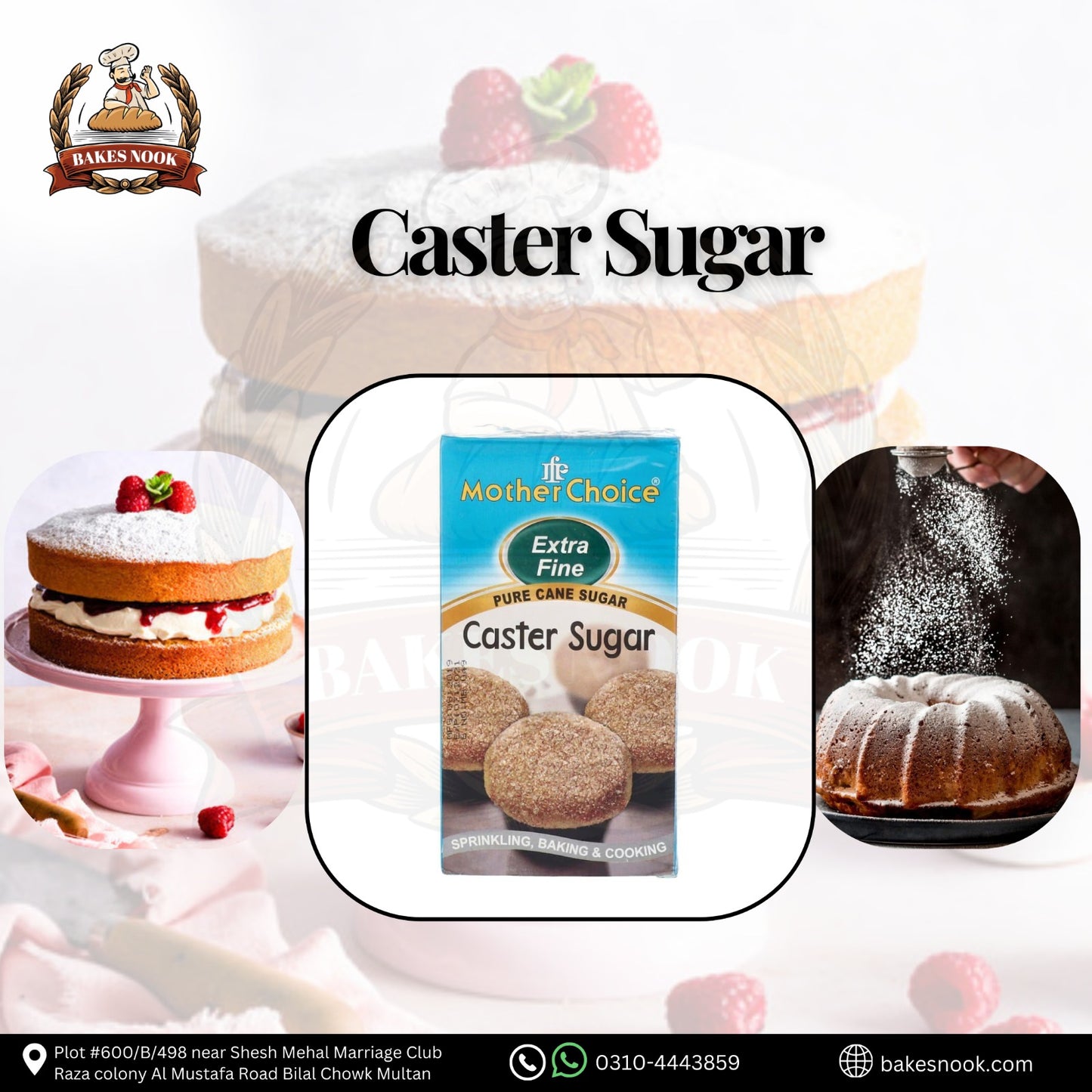 MOTHERCHOICE CASTER SUGAR 900GM