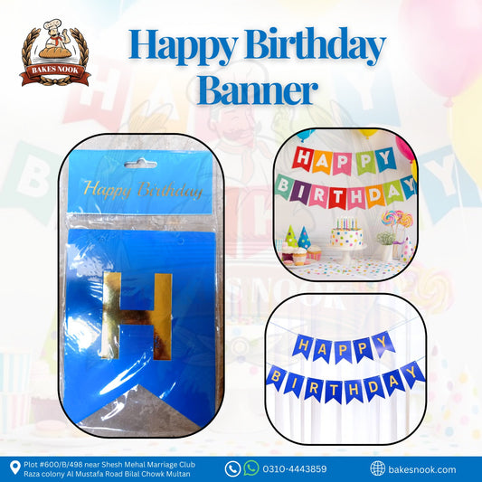 HAPPY BIRTHDAY  BANNER CARD