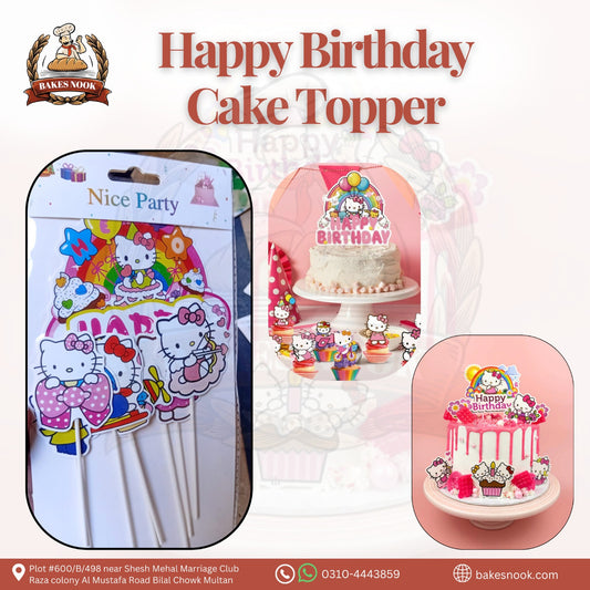 KITTY HBD CAKE TOOPER THEME