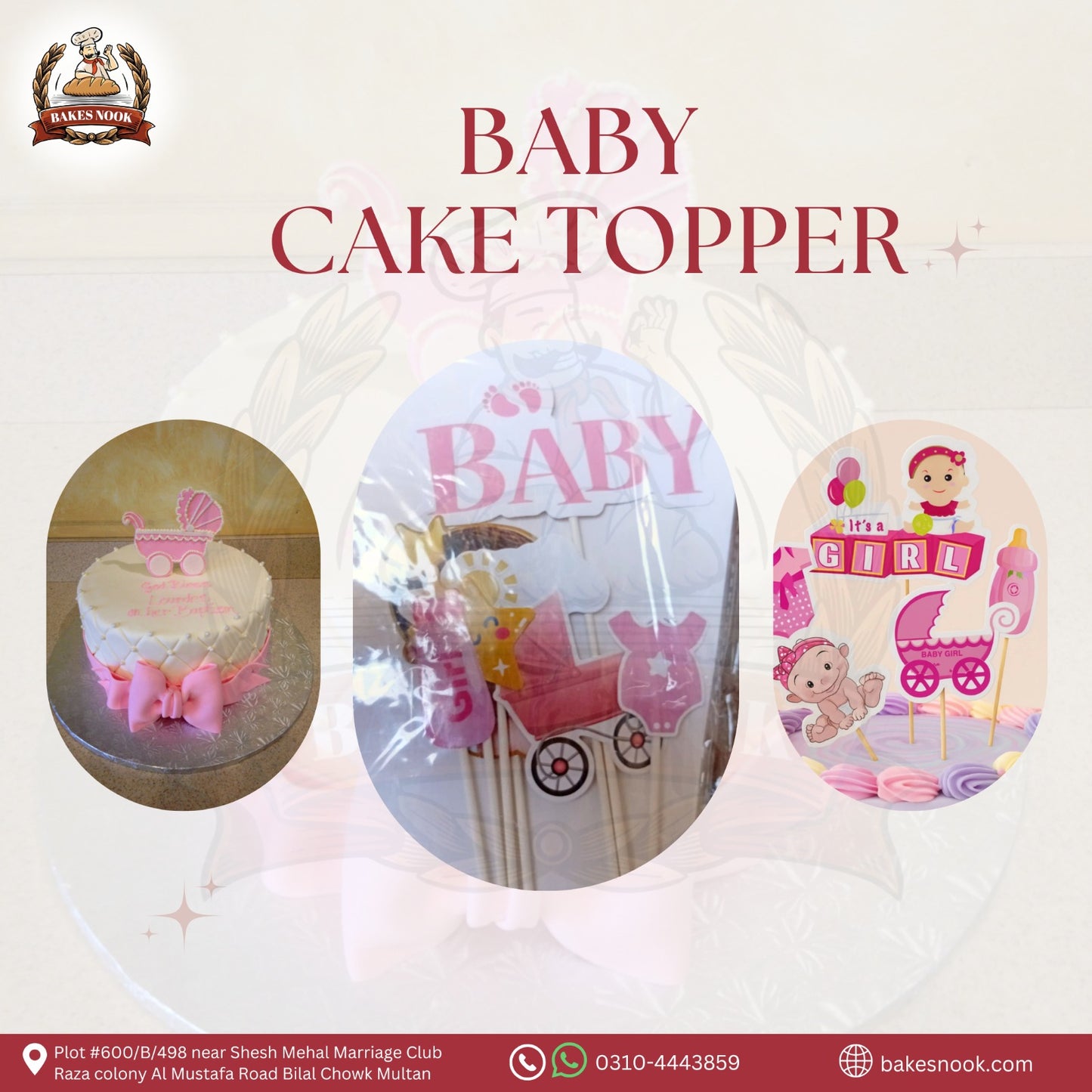 BABY GIRL CAKE TOOPER THEME