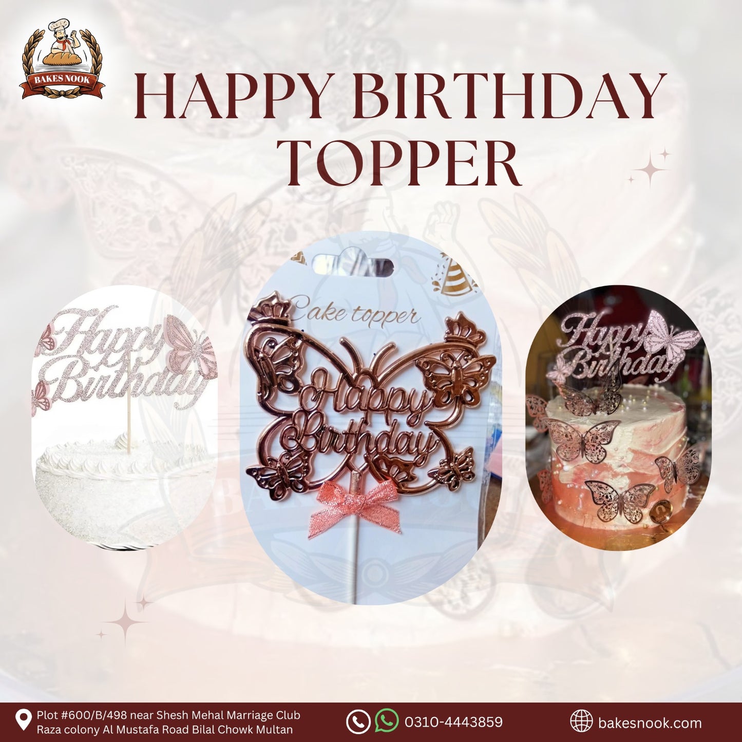 HBD BUTTERFLY SHINING TOOPER