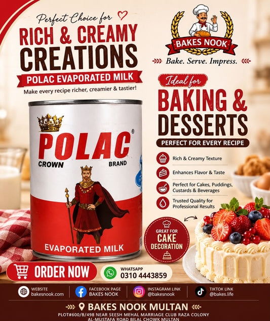 POLAC EVAPORTED MILK (390g)