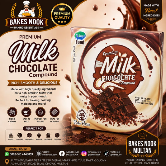 MF Milk Chocolate by BakesNook (250gm)