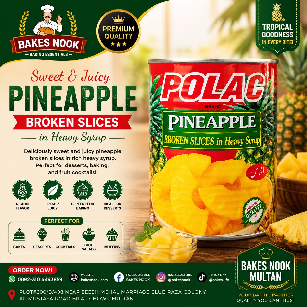 POLAC PINEAPPLE BROKEN SLICES