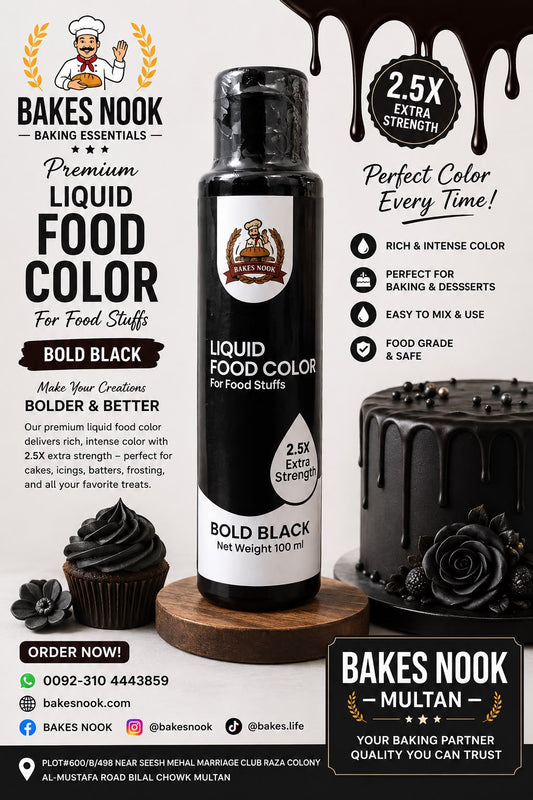 Bold Black Liquid Food Color 100ml