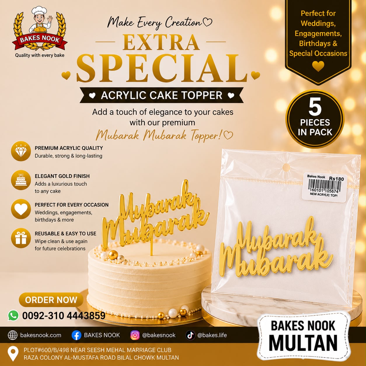 Umrah Mubarak 5PCS TAGS