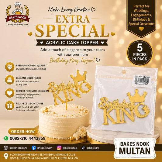 HAPPY BIRTHDAY KING 5PCS TAG