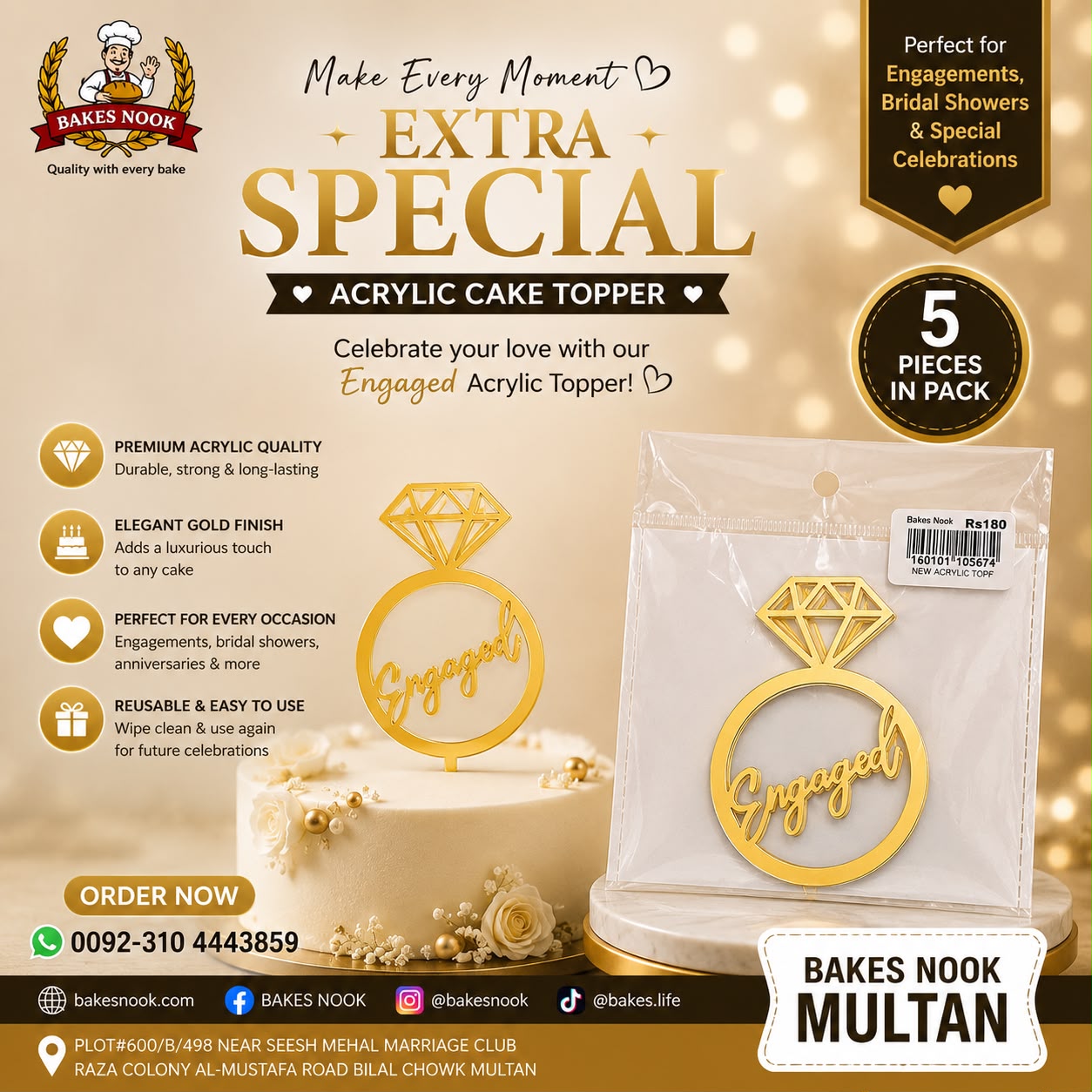 ENGAGEMENT TAG 5PCS