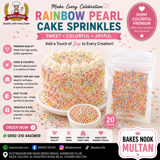 EDIBLE IMPORTED MULTI PEARLS 20gm