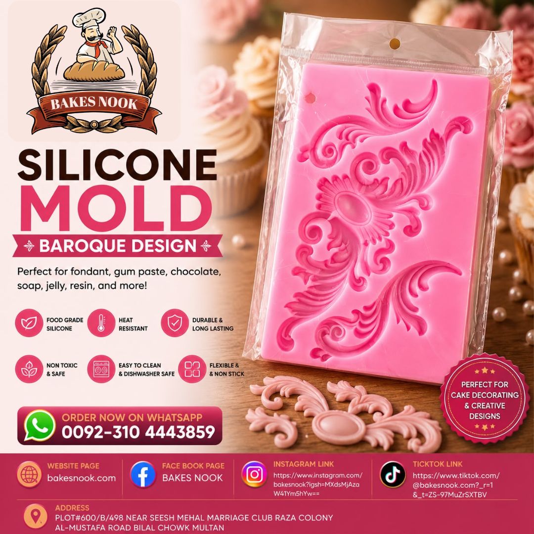 Silicone Mould Baroque Desgin