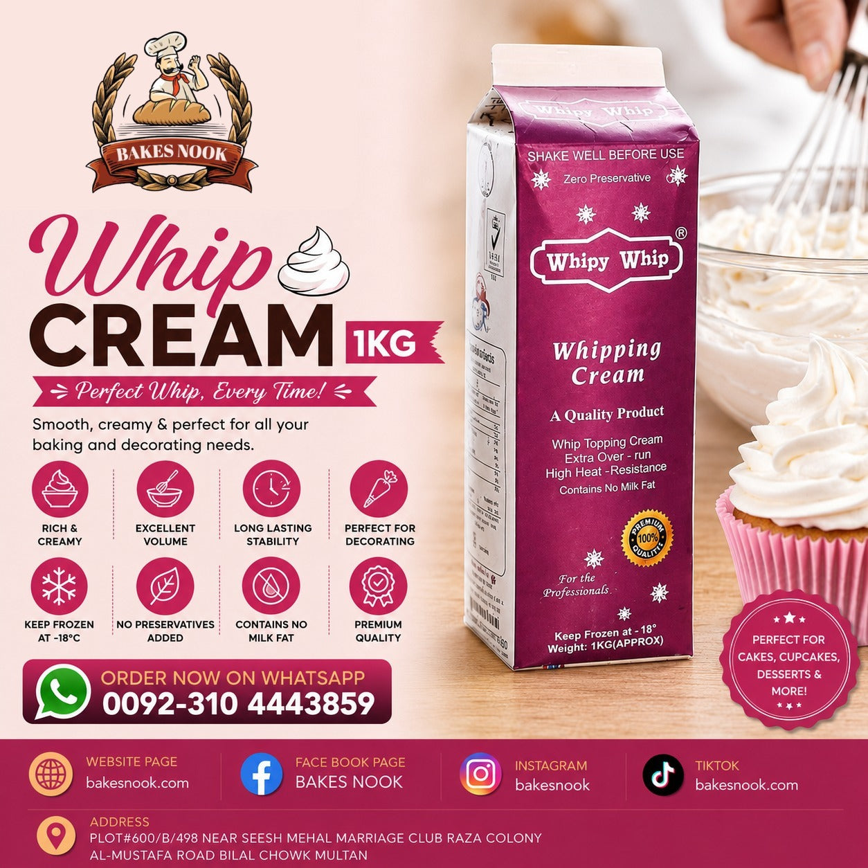 Whipy Whip  Cream 1kg