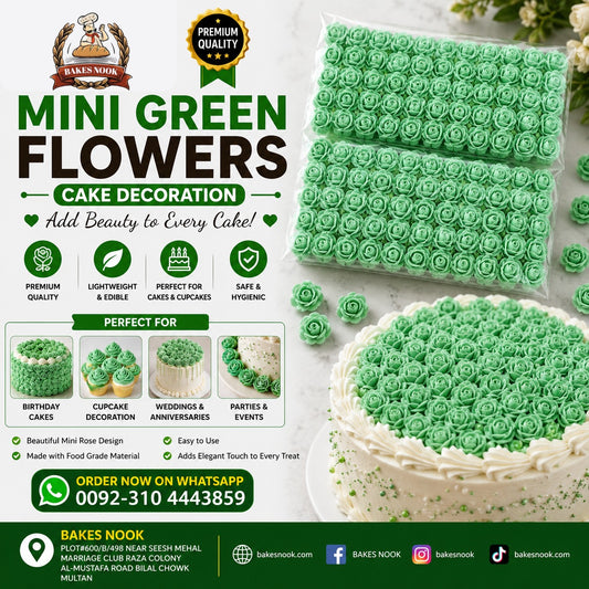 Mini Green Artifical Flowers