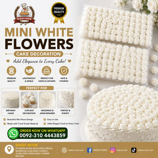 Mini White Artifical Flowers