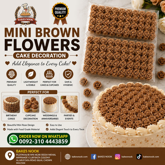 Mini Brown Artifical Flowers