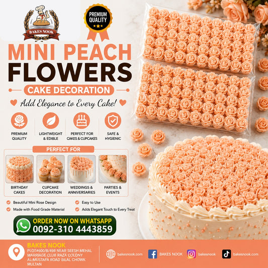 Mini Peach Artifical Flowers