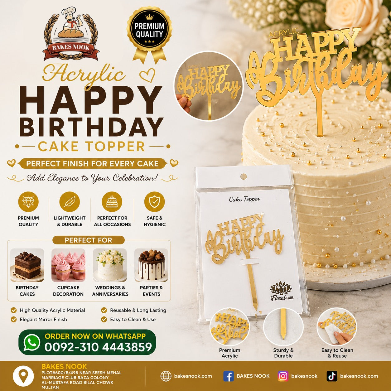 Happy Birthday Cake Toper