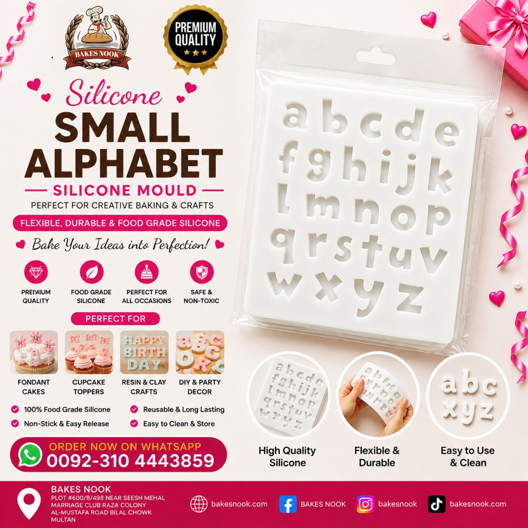 Small Alphabet Silicone Mould