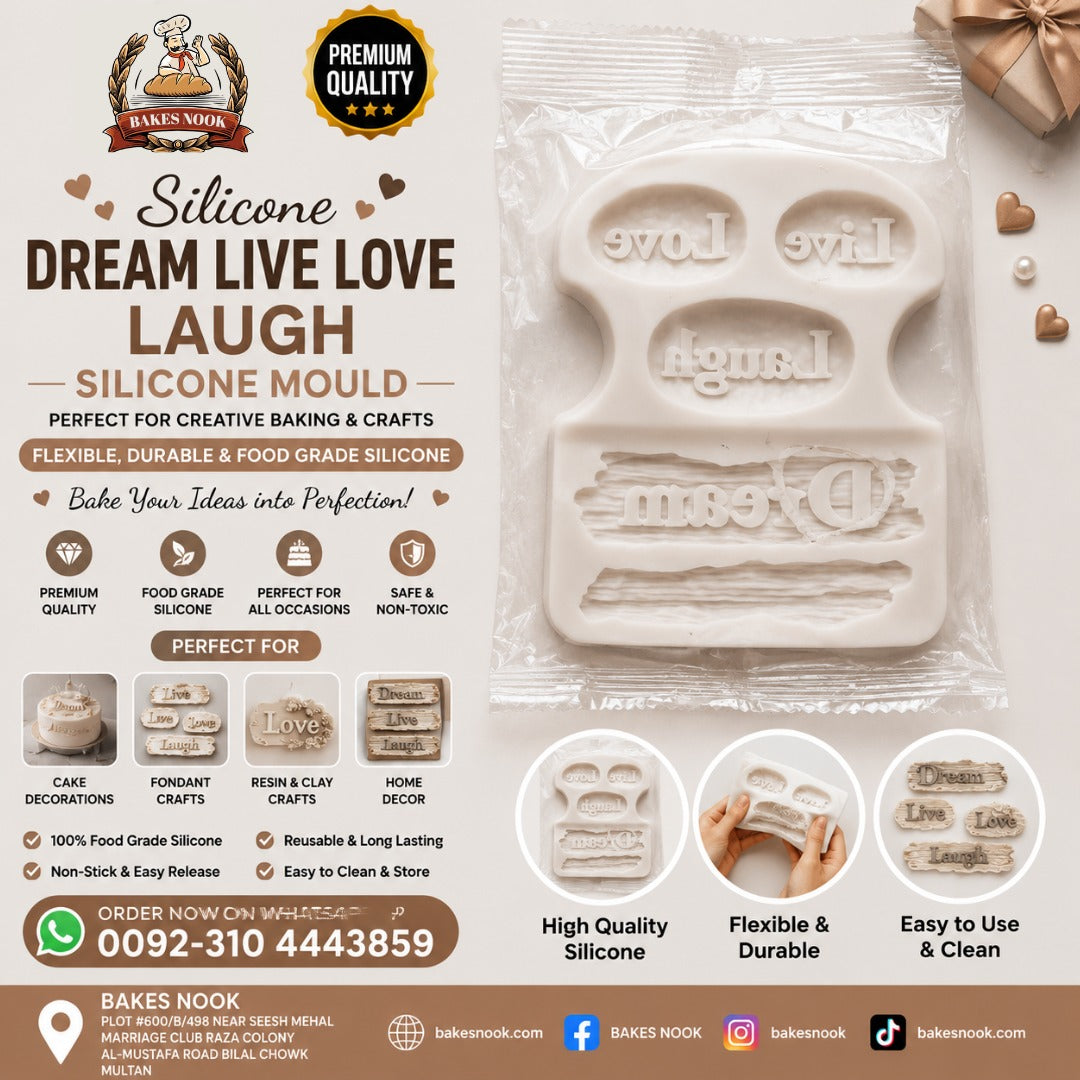 Dream Live Love Laugh Silicone Mold