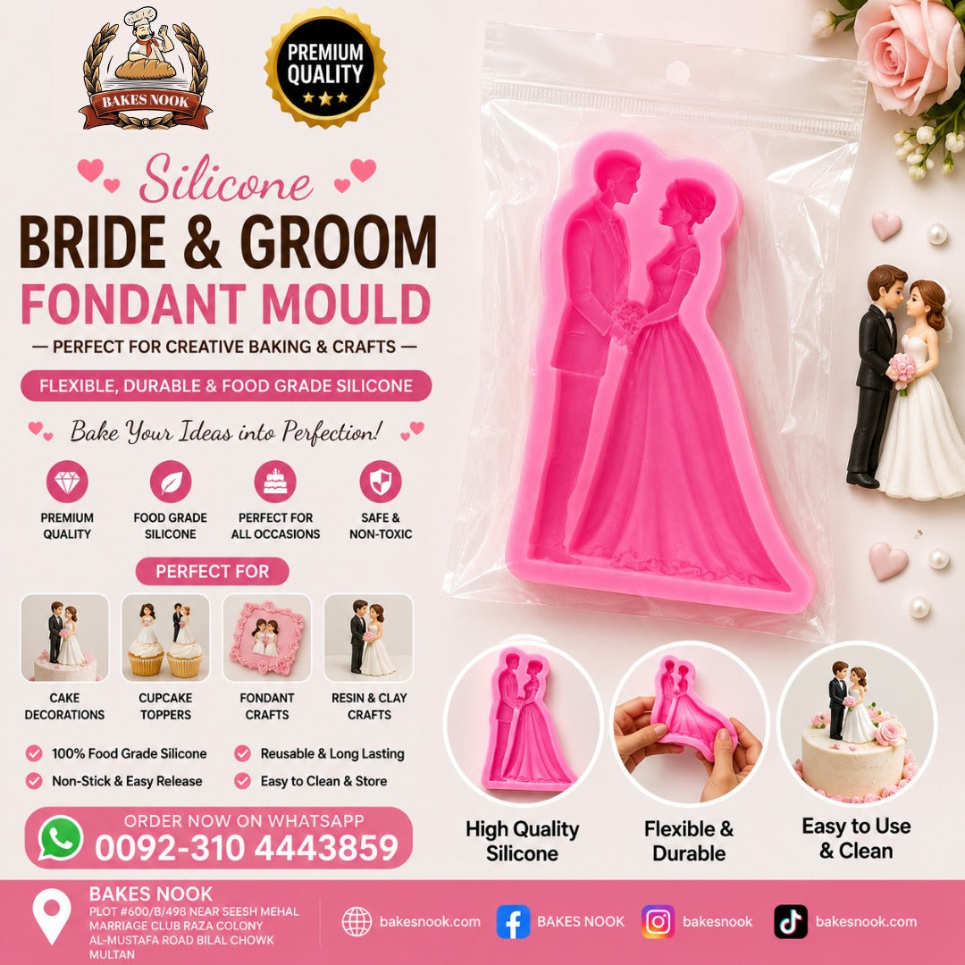 Bride & Groom Fondant Mould