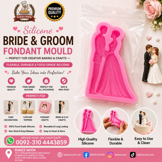 Bride & Groom Fondant Mould