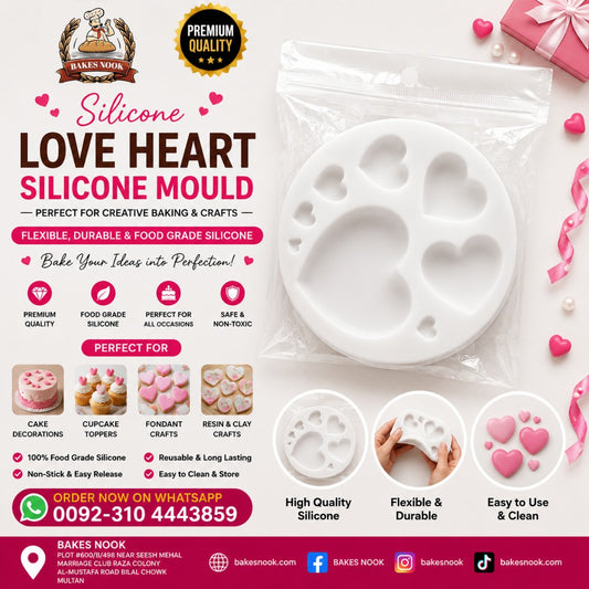 Love Heart Silicone Mold