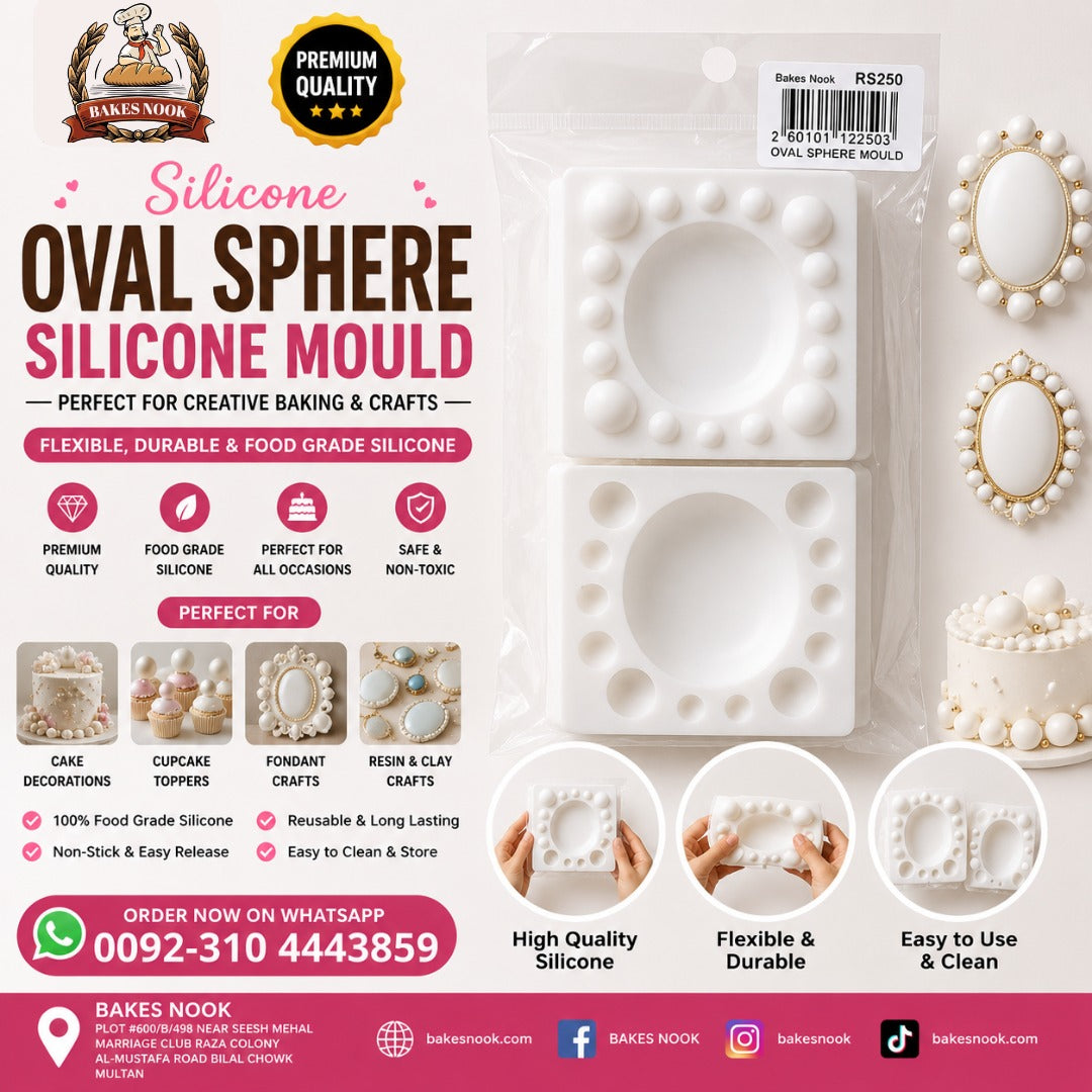Silicone Oval Sphere Mold