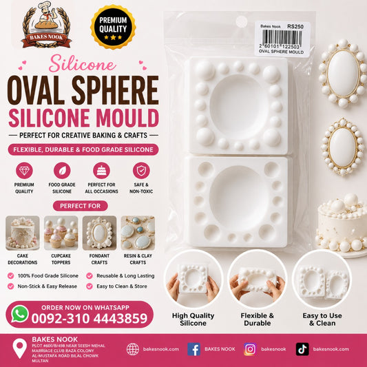 Silicone Oval Sphere Mold