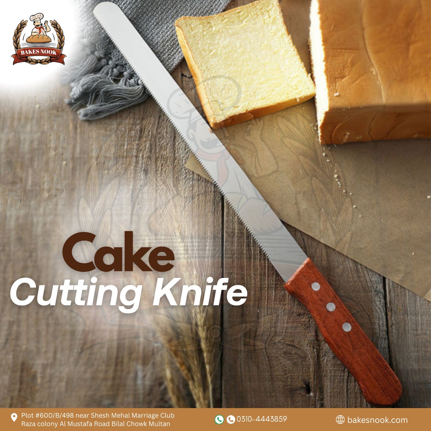 Cake Cutting Knife by BakesNook