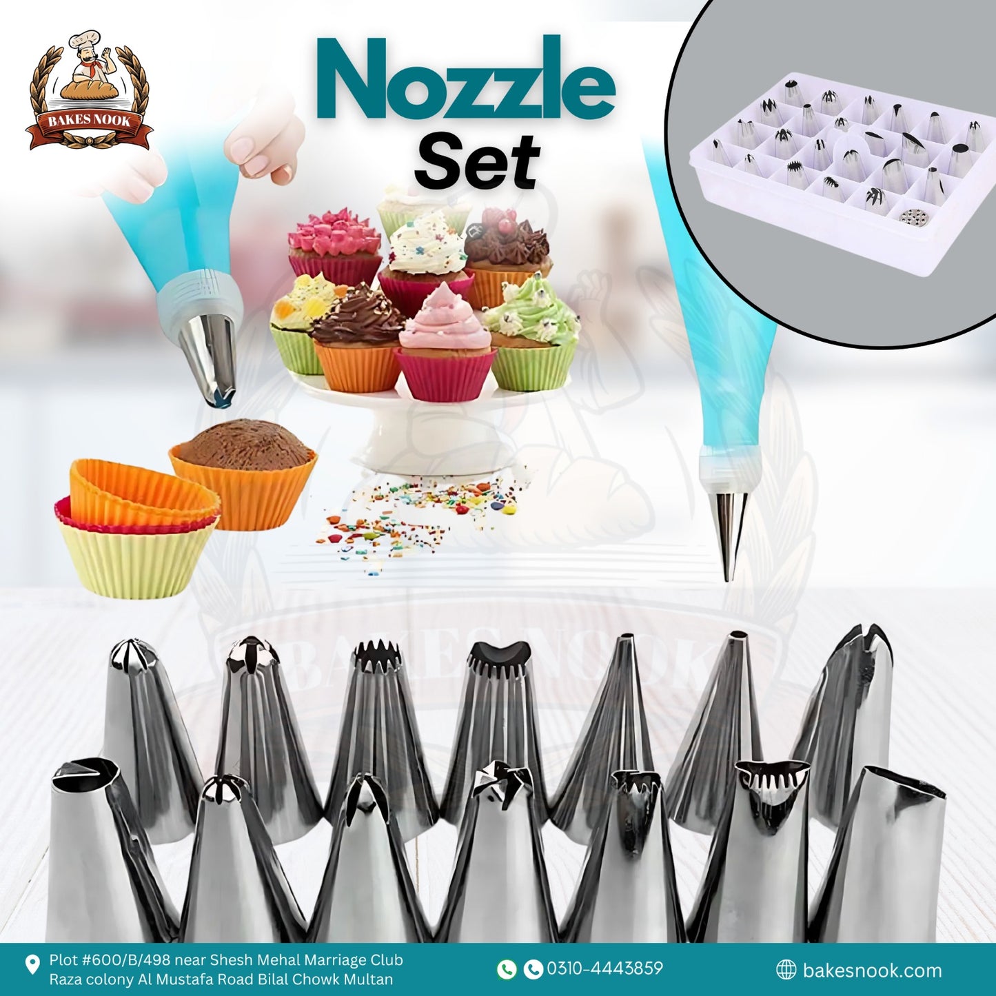 🎂 Cake Nozzle Set By BakesNook