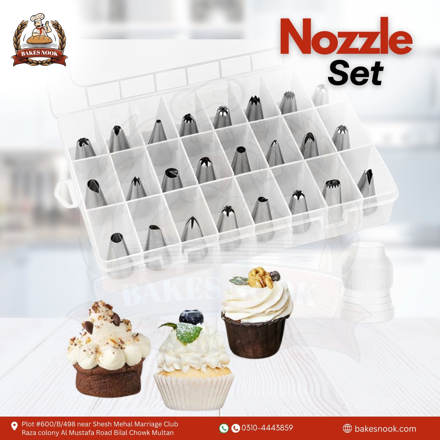 🎂 Cake Nozzle Set By BakesNook