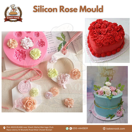 Silicone Rose Mould by BakesNook