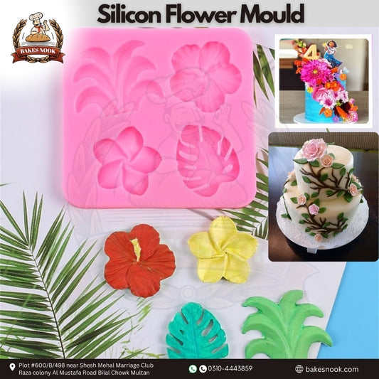 Flower Silicone Mould by BakesNook