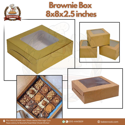 Brownie Box by BakesNook (8x8x2.5)
