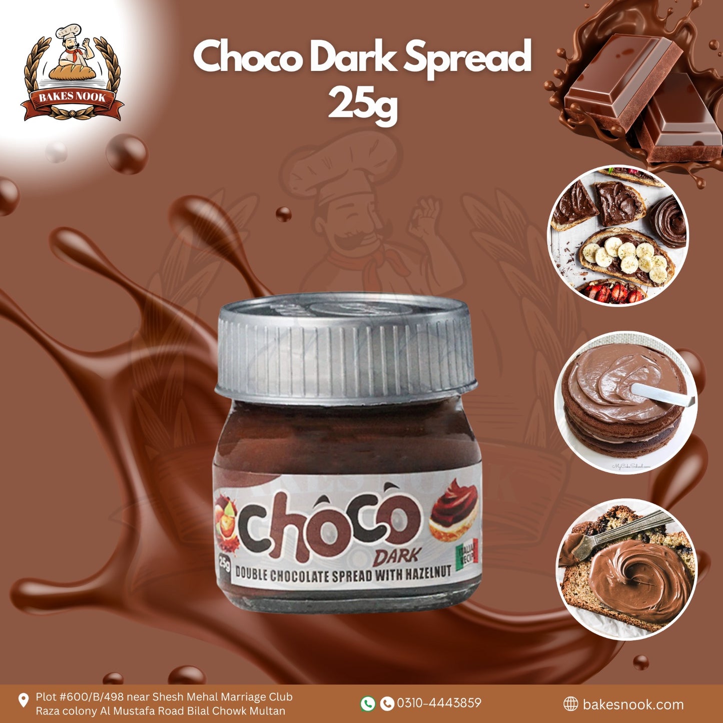 Choco Dark Spread by BakesNook (25g)