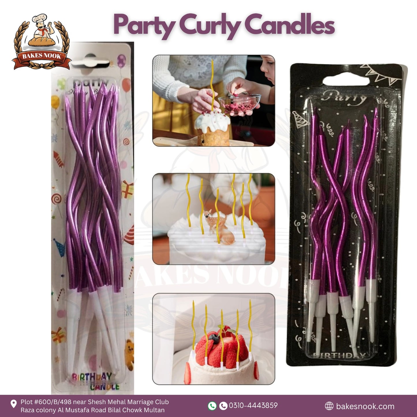 Party Curly Candle by BakesNook