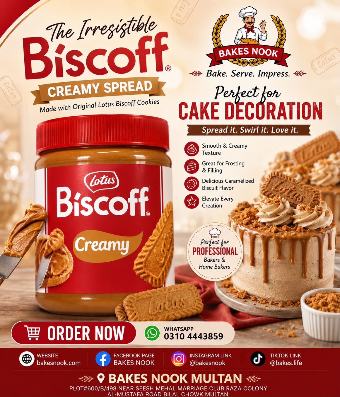 Lotus Spread by BakesNook.(400g)